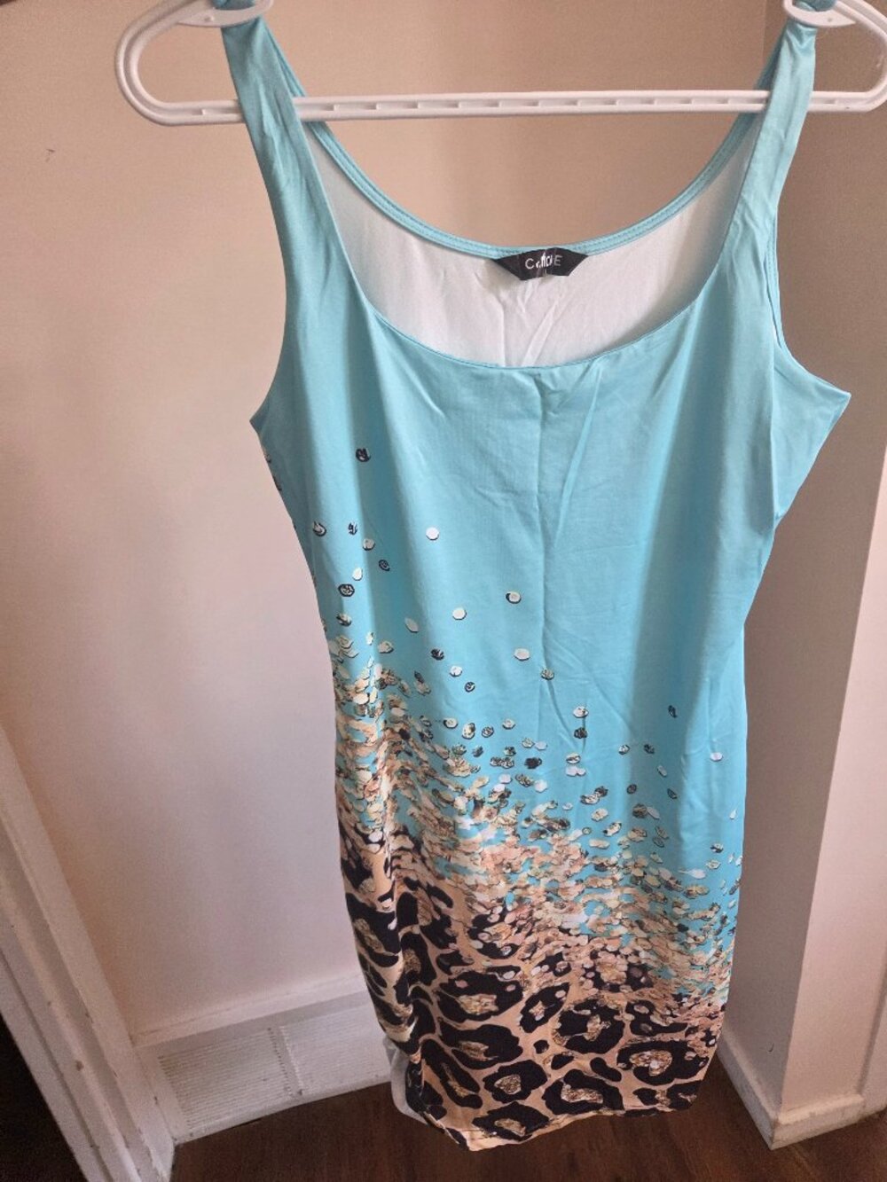Turquoise summer dress